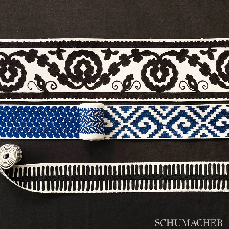 Schumacher Berkeley Tape Wide trim in Sky (70653)