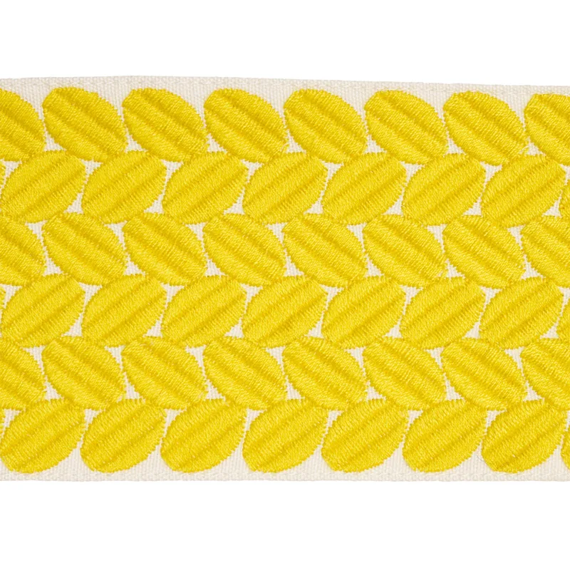 Schumacher Berkeley Tape Wide trim in Yellow (70659)