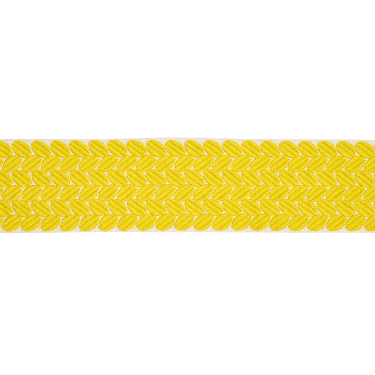 Schumacher Berkeley Tape Wide trim in Yellow (70659)