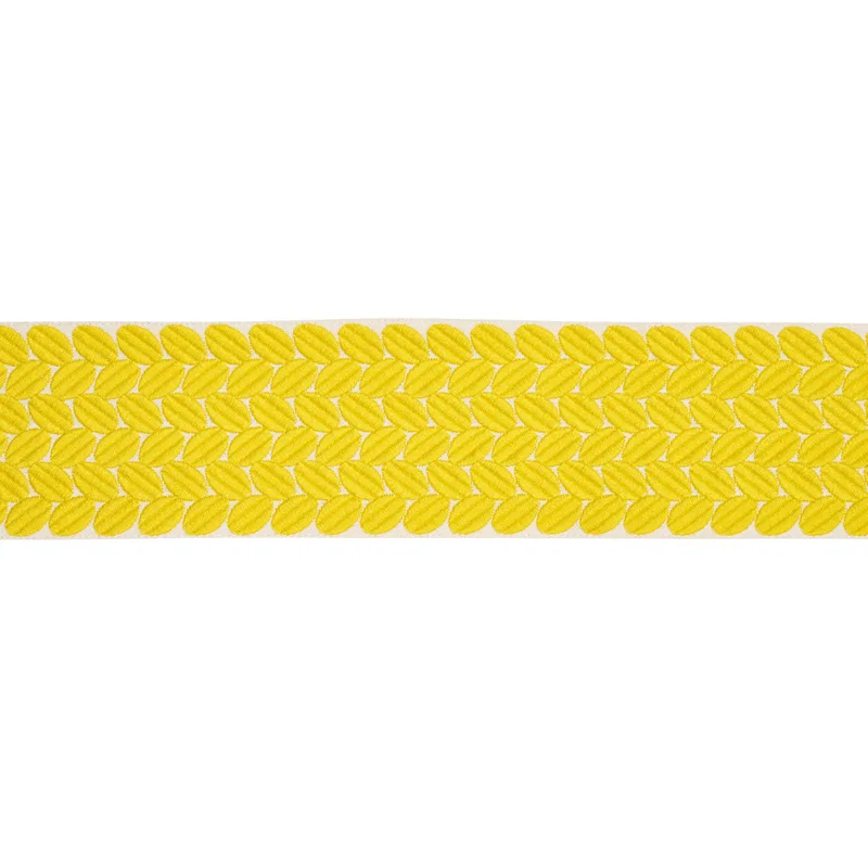 Schumacher Berkeley Tape Wide trim in Yellow (70659)