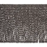 Schumacher Bernier Fringe trim in Charcoal (76592)