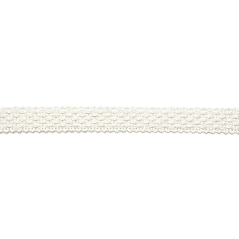 Schumacher Bertrand Linen Braid trim in Blanc (65530)
