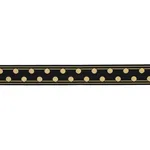 82791 | Bianca Tape - Gold Noir Schumacher Bianca Tape trim in Gold Noir (82791)