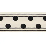 Schumacher Bianca Tape trim in Ivory Noir (82790)