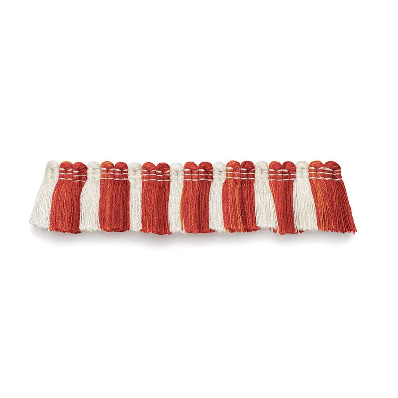 Schumacher Biarritz Ruche trim in Coral (63122)