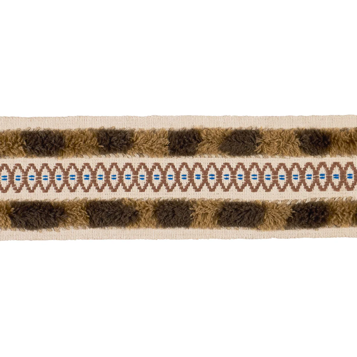 Schumacher Biyan Tape trim in Brown (86660)