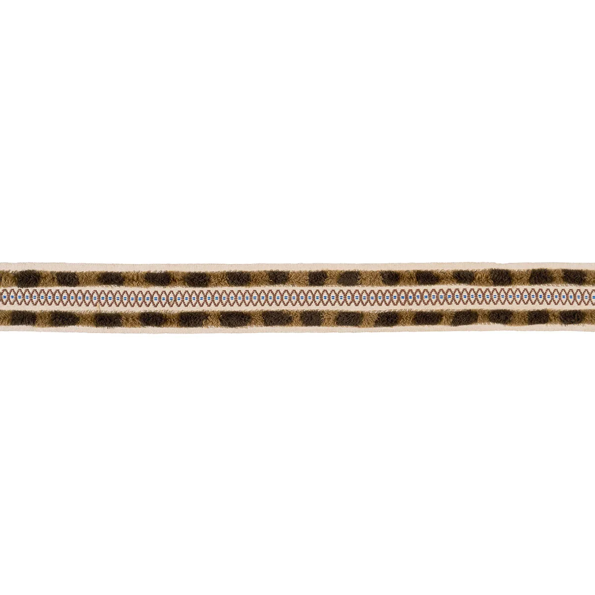 Schumacher Biyan Tape trim in Brown (86660)