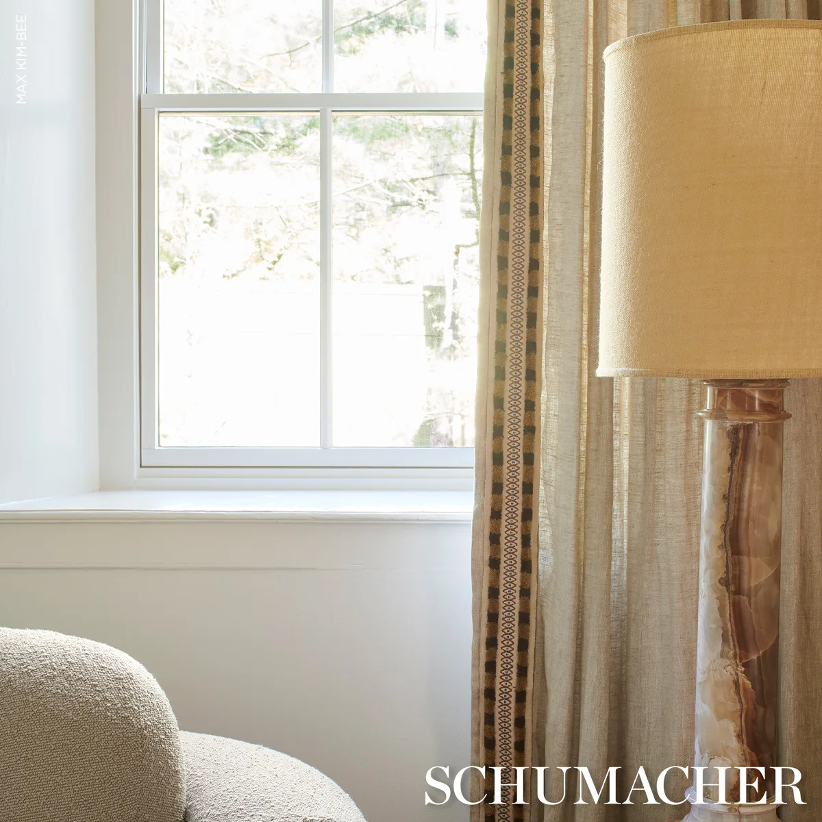 Schumacher Biyan Tape trim in Brown (86660)