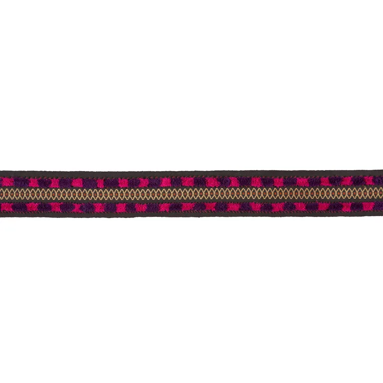 Schumacher Biyan Tape trim in Raspberry (86662)