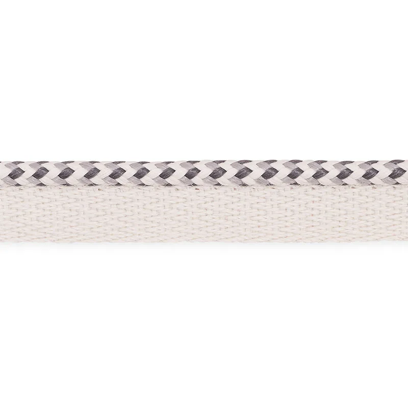 Schumacher Bolander Cord Indoor/Outdoor trim in Grey (73477)