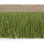 76261 | Braided Linen Fringe - Leaf Schumacher Braided Linen Fringe trim in Leaf (76261)