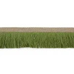 76261 | Braided Linen Fringe - Leaf Schumacher Braided Linen Fringe trim in Leaf (76261)