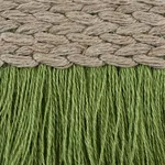 76261 | Braided Linen Fringe - Leaf Schumacher Braided Linen Fringe trim in Leaf (76261)