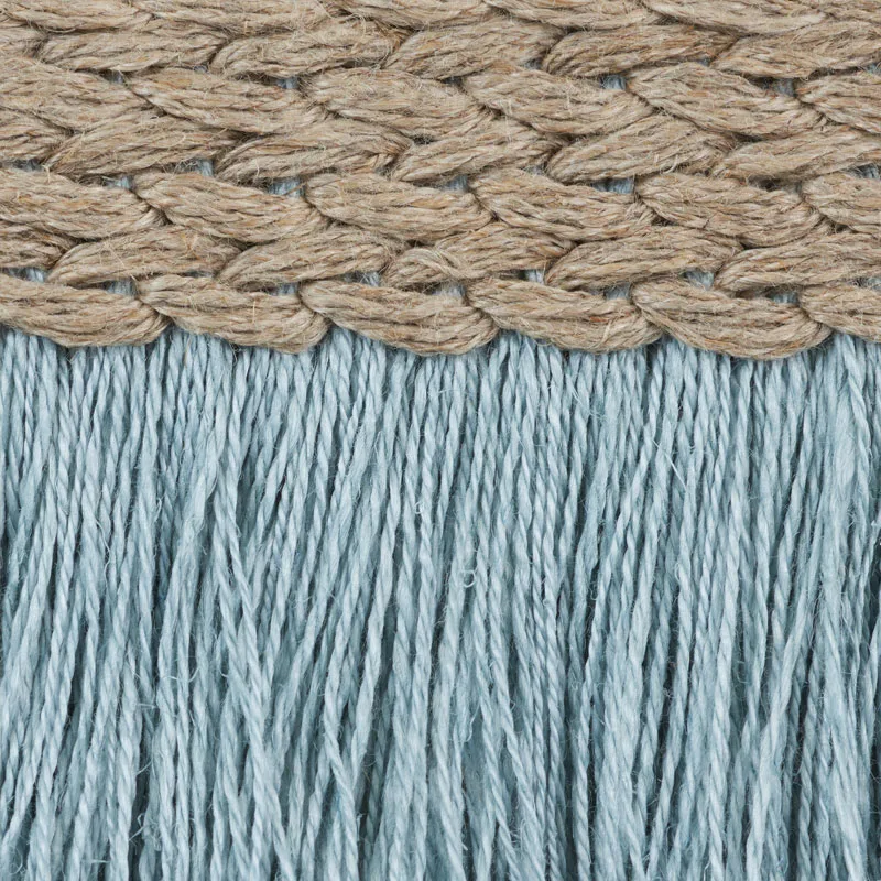 76260 | Braided Linen Fringe - Sky Schumacher Braided Linen Fringe trim in Sky (76260)