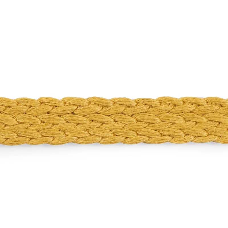 Schumacher Braided Linen Tape Medium trim in Gold (76283)