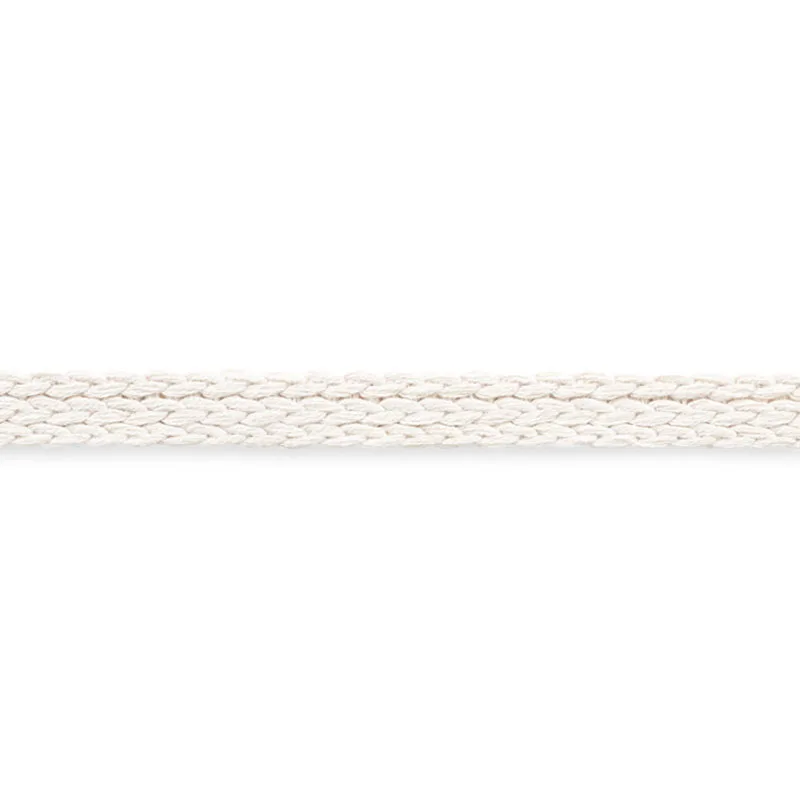 Schumacher Braided Linen Tape Medium trim in Ivory (76285)