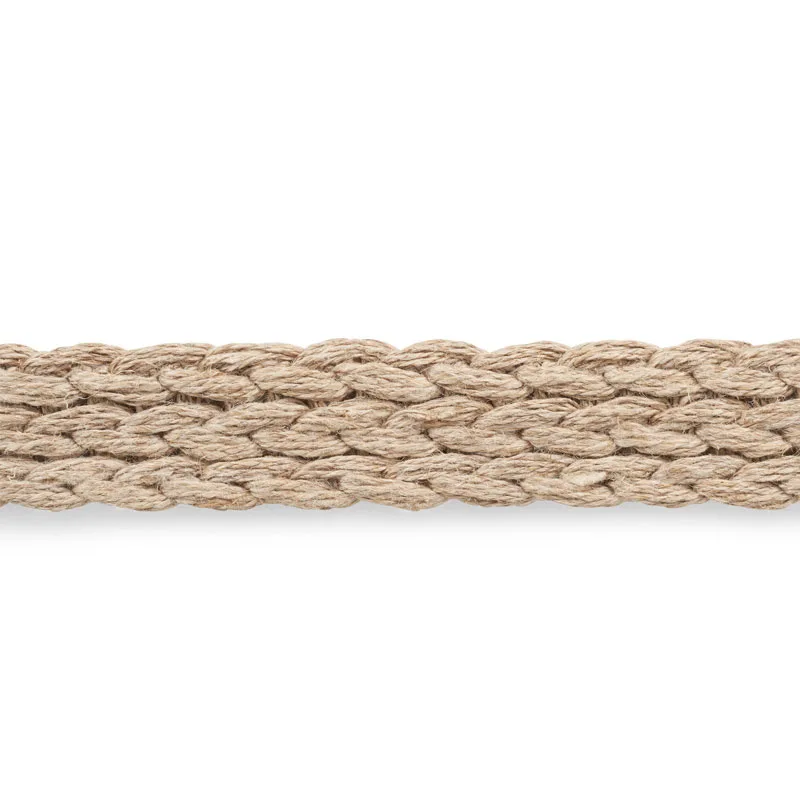 Schumacher Braided Linen Tape Medium trim in Natural (76284)