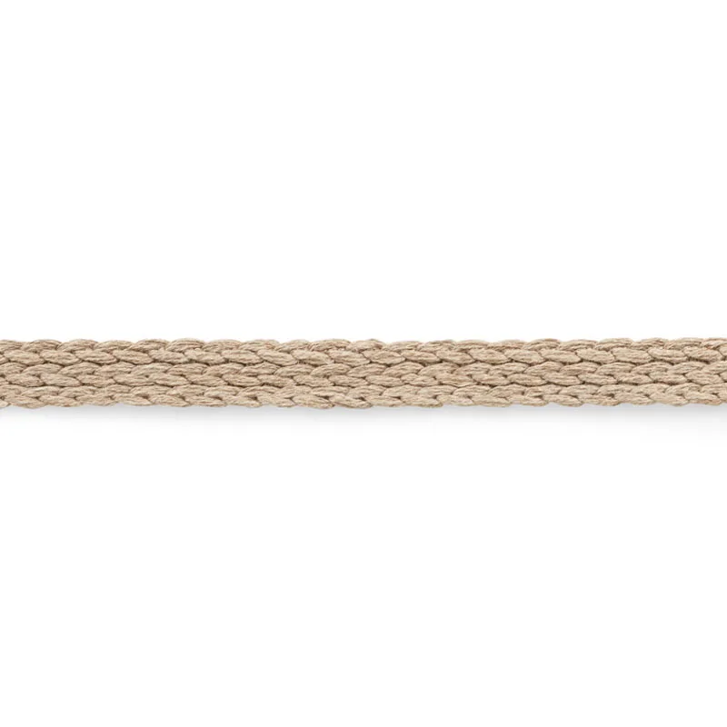 Schumacher Braided Linen Tape Medium trim in Natural (76284)