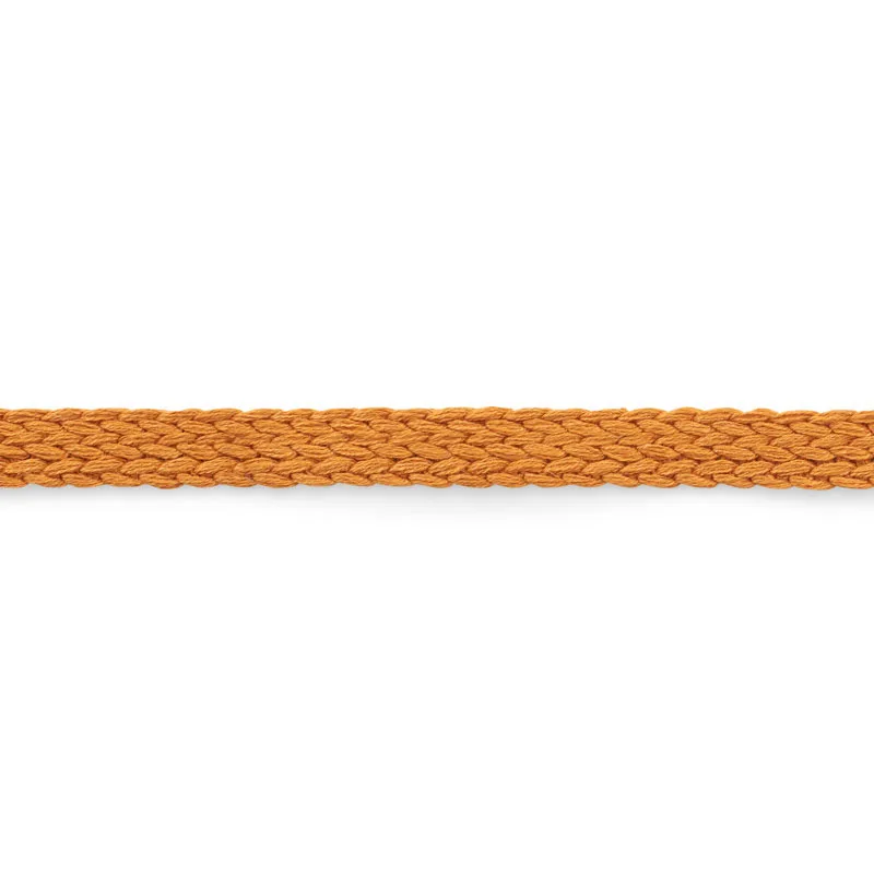Schumacher Braided Linen Tape Medium trim in Orange (76282)