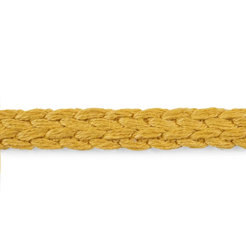 Schumacher Braided Linen Tape Narrow trim in Gold (76273)