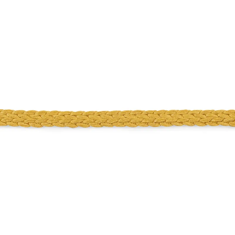 Schumacher Braided Linen Tape Narrow trim in Gold (76273)