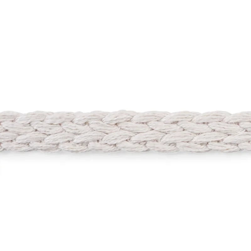 Schumacher Braided Linen Tape Narrow trim in Ivory (76275)