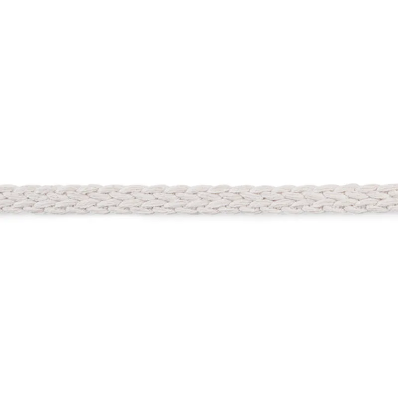 Schumacher Braided Linen Tape Narrow trim in Ivory (76275)