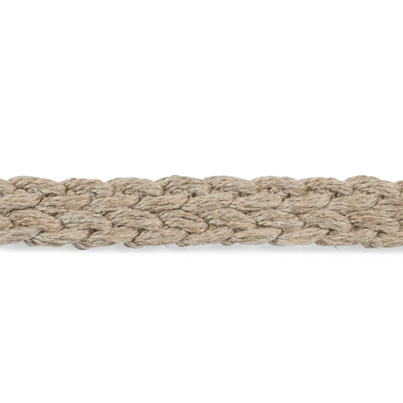 Schumacher Braided Linen Tape Narrow trim in Natural (76274)