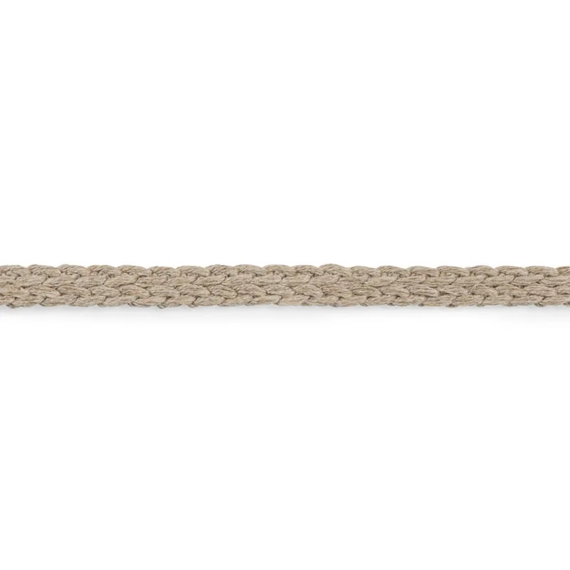 Schumacher Braided Linen Tape Narrow trim in Natural (76274)