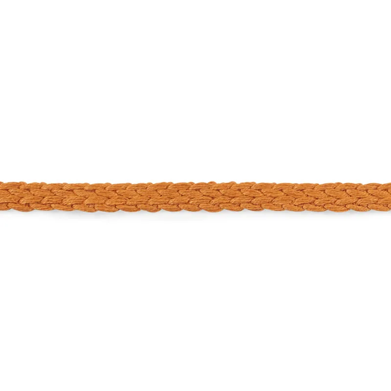 Schumacher Braided Linen Tape Narrow trim in Orange (76272)