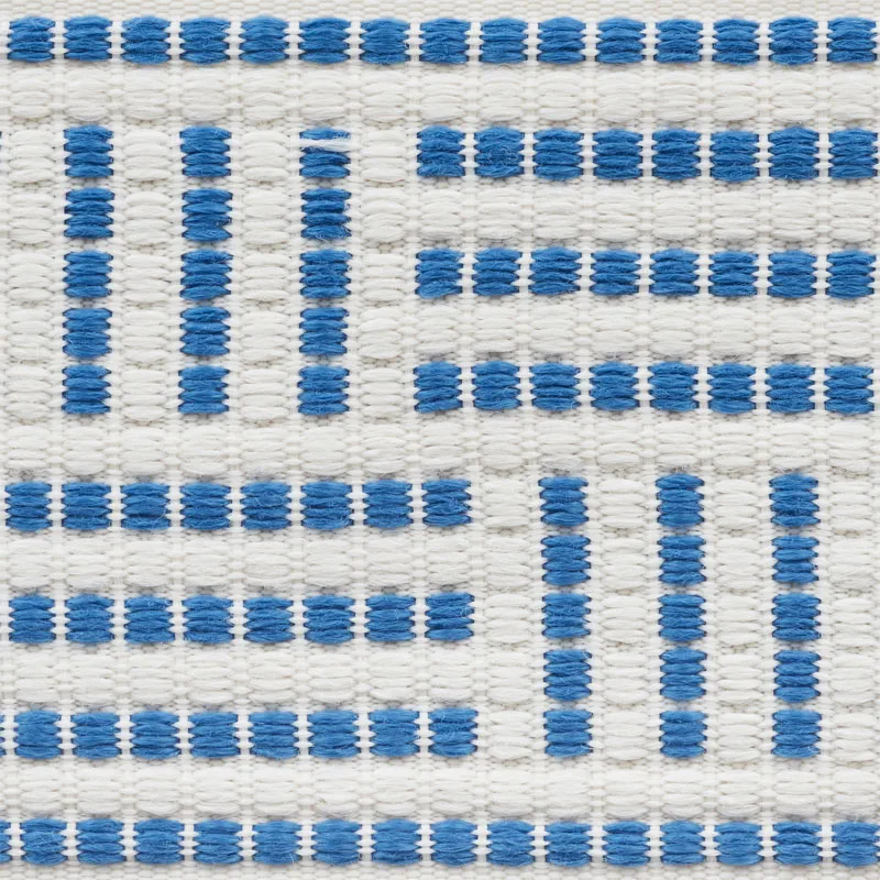 75960 | Brickell Tape Indoor/Outdoor - Blue Schumacher Brickell Tape Indoor/Outdoor trim in Blue (75960)