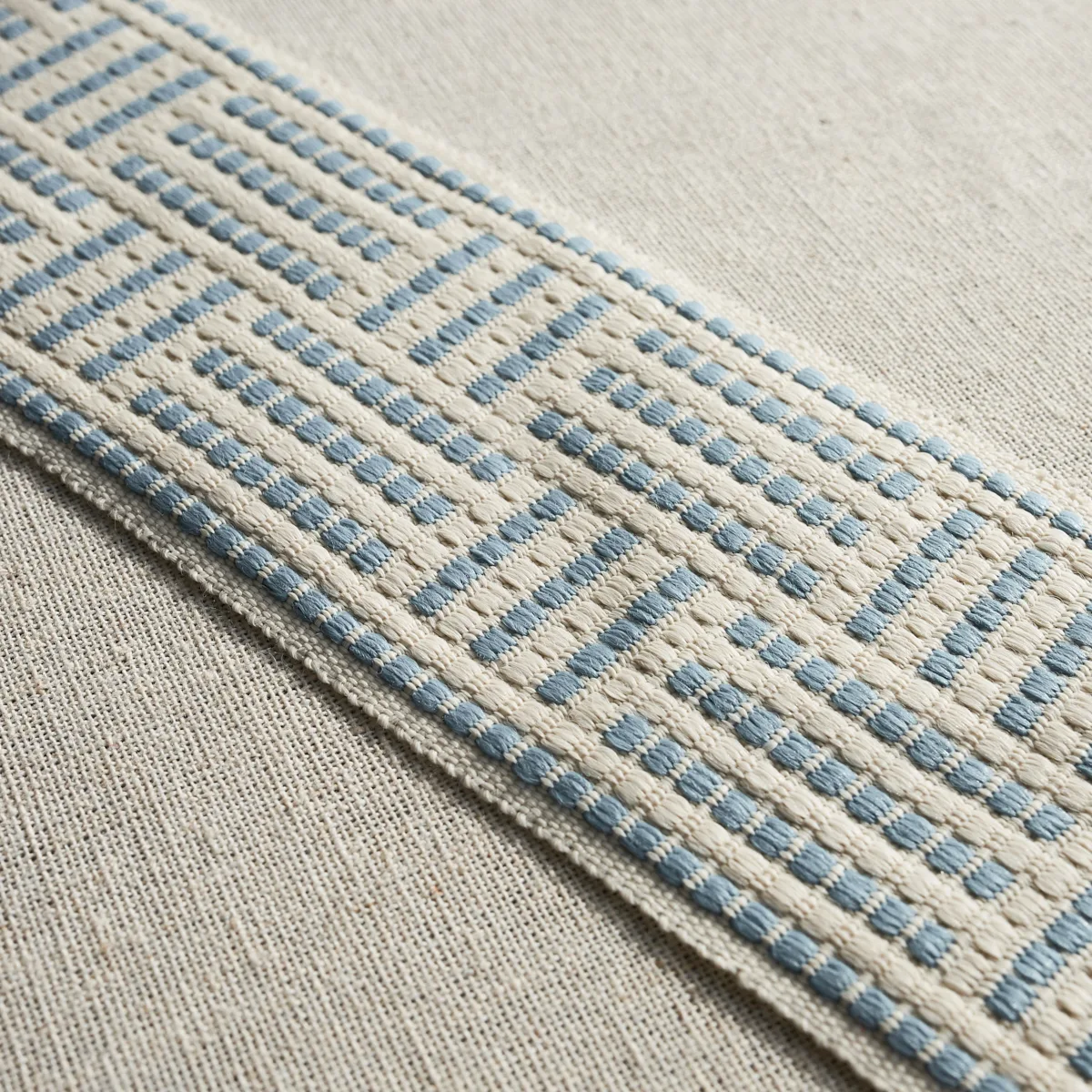Schumacher Brickell Tape Indoor/Outdoor trim in Sky (75962)