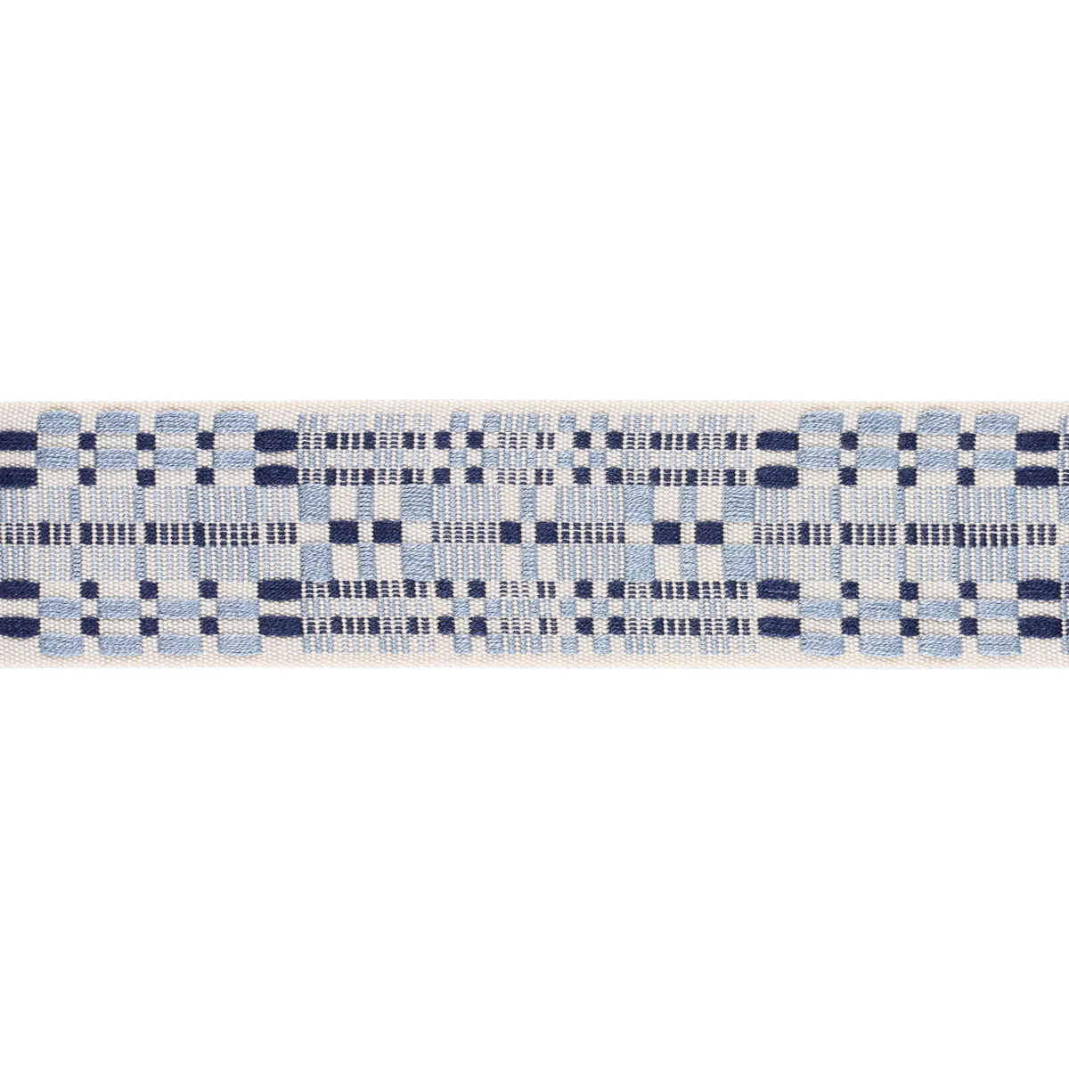 Schumacher Brimfield Tape trim in Blues (76950)