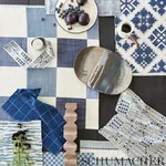 76950 | Brimfield Tape - Blues Schumacher Brimfield Tape trim in Blues (76950)