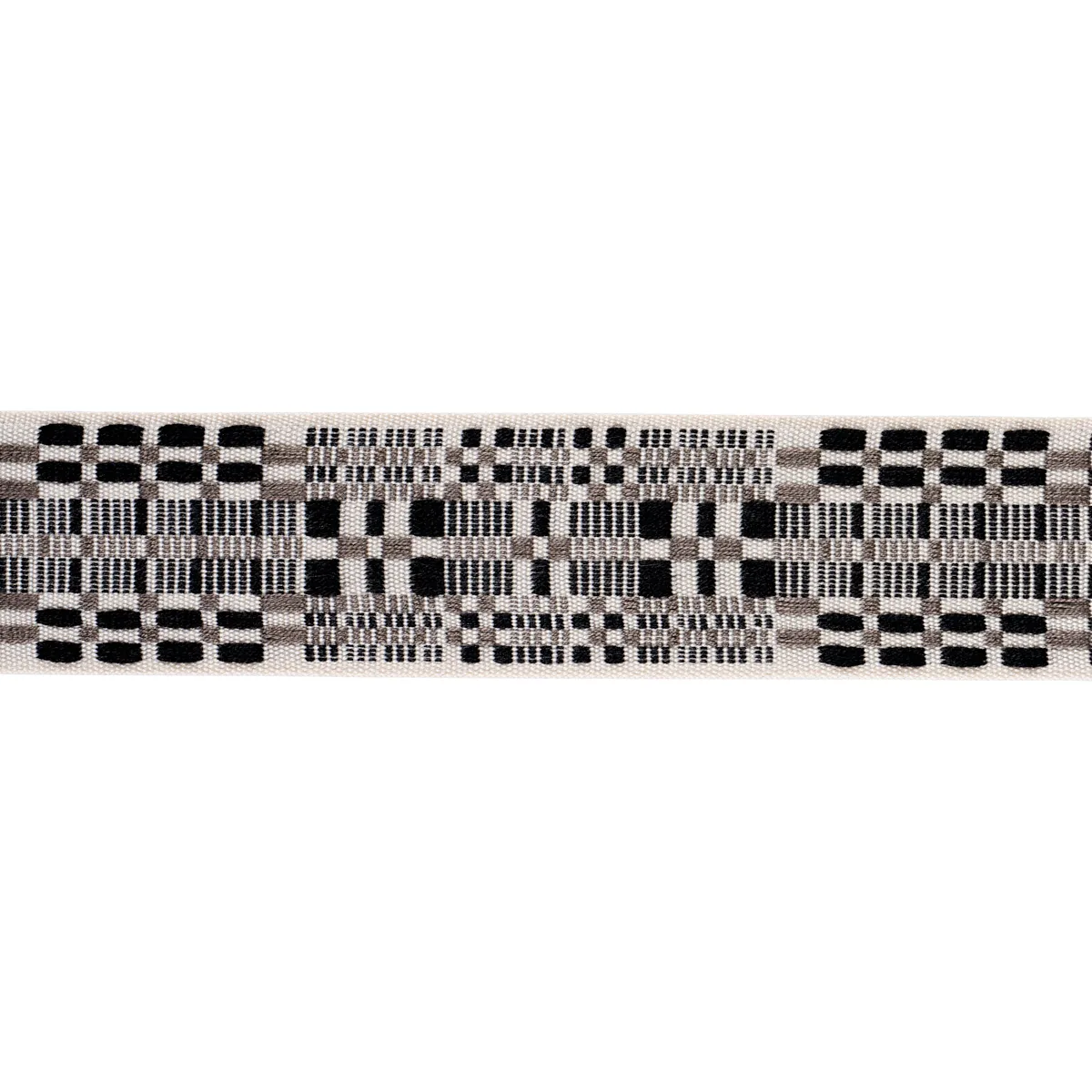 Schumacher Brimfield Tape trim in Cinder (76951)