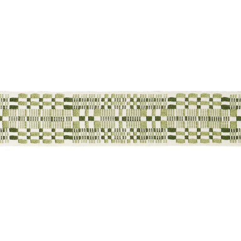 Schumacher Brimfield Tape trim in Leaf (76954)