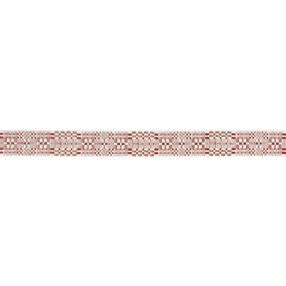 Schumacher Brimfield Tape trim in Terracotta (76957)