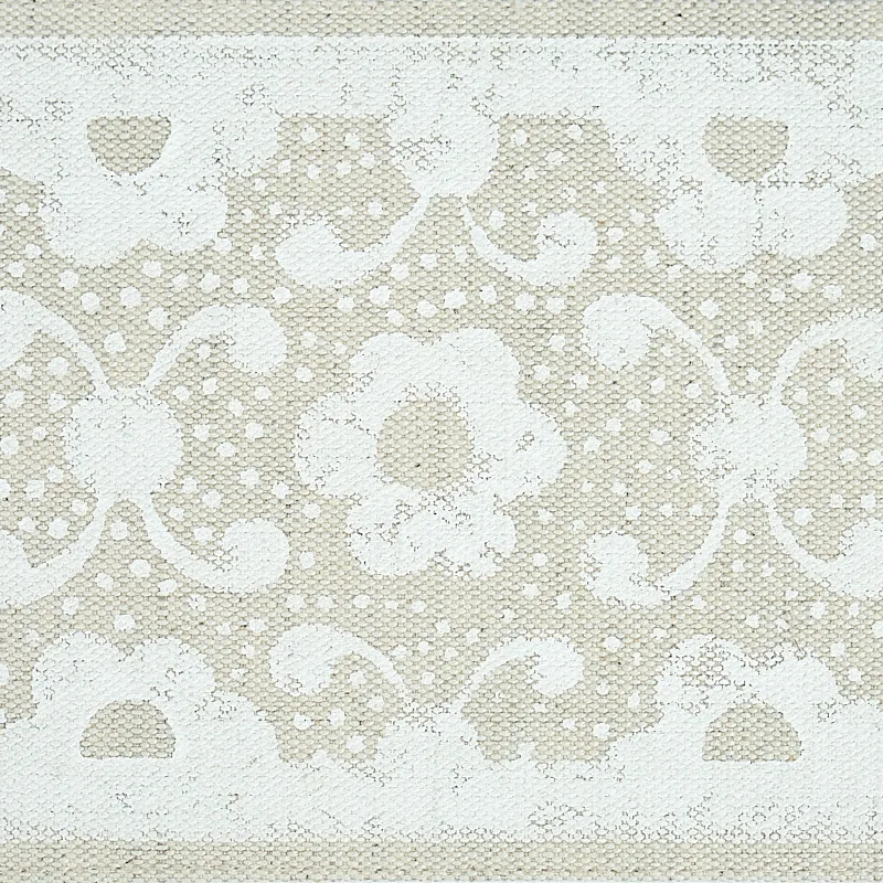 79120 | Brinda Hand Blocked Tape - Ivory Schumacher Brinda Hand Blocked Tape trim in Ivory (79120)