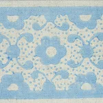 Schumacher Brinda Hand Blocked Tape trim in Sky (79121)