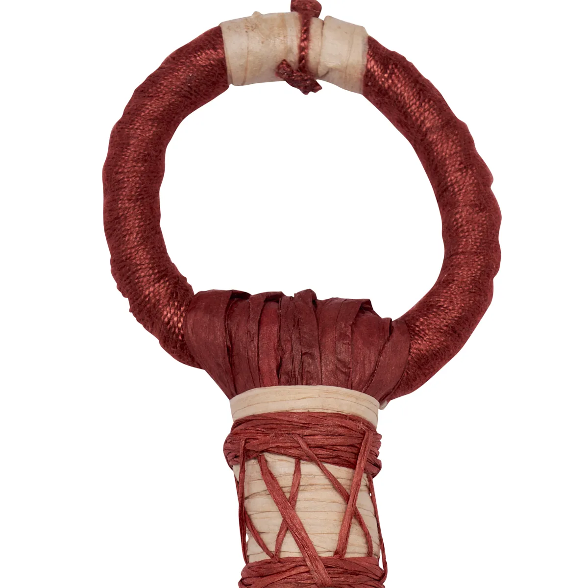 Schumacher Broom Tassel trim in Cayenne (85390)