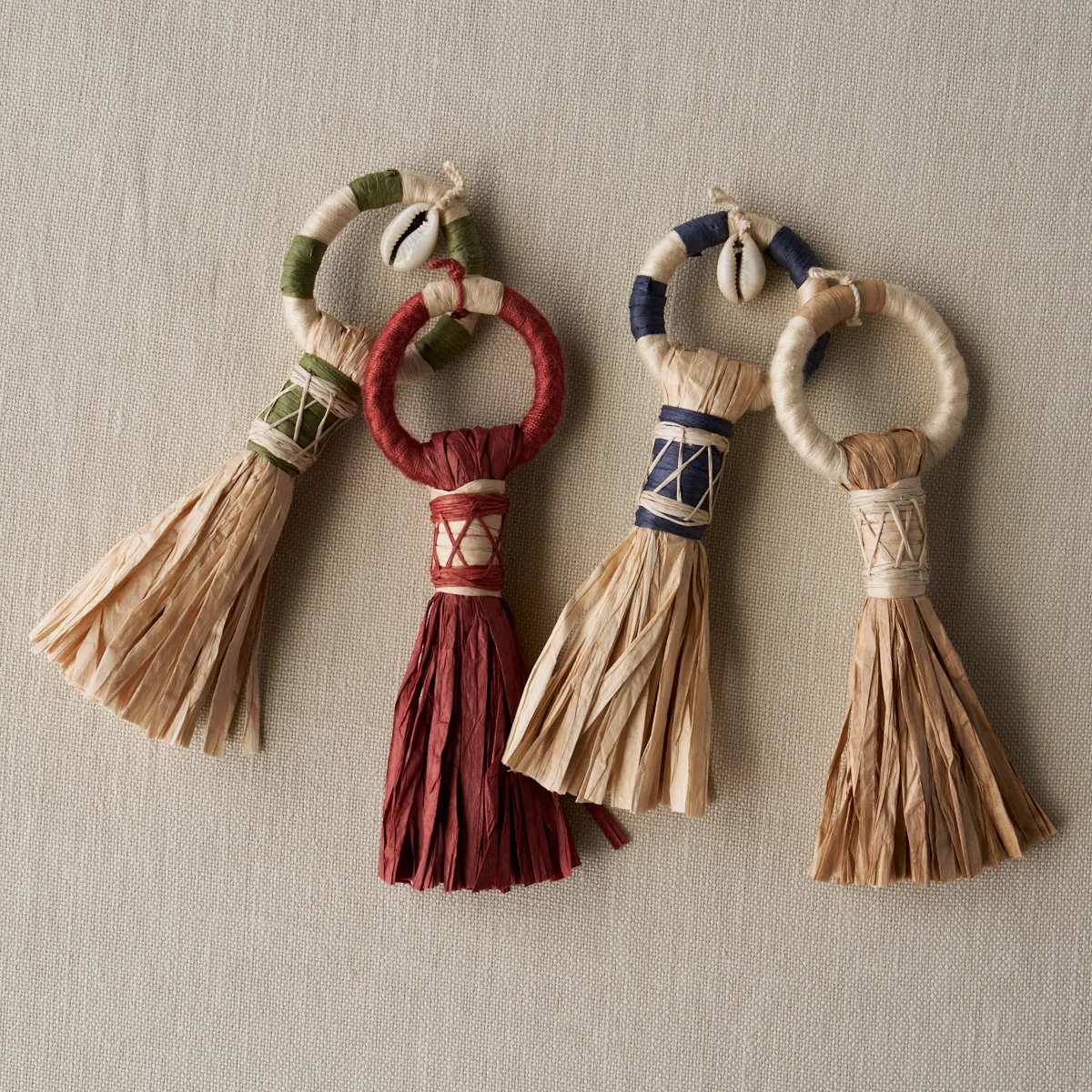 Schumacher Broom Tassel trim in Cayenne (85390)