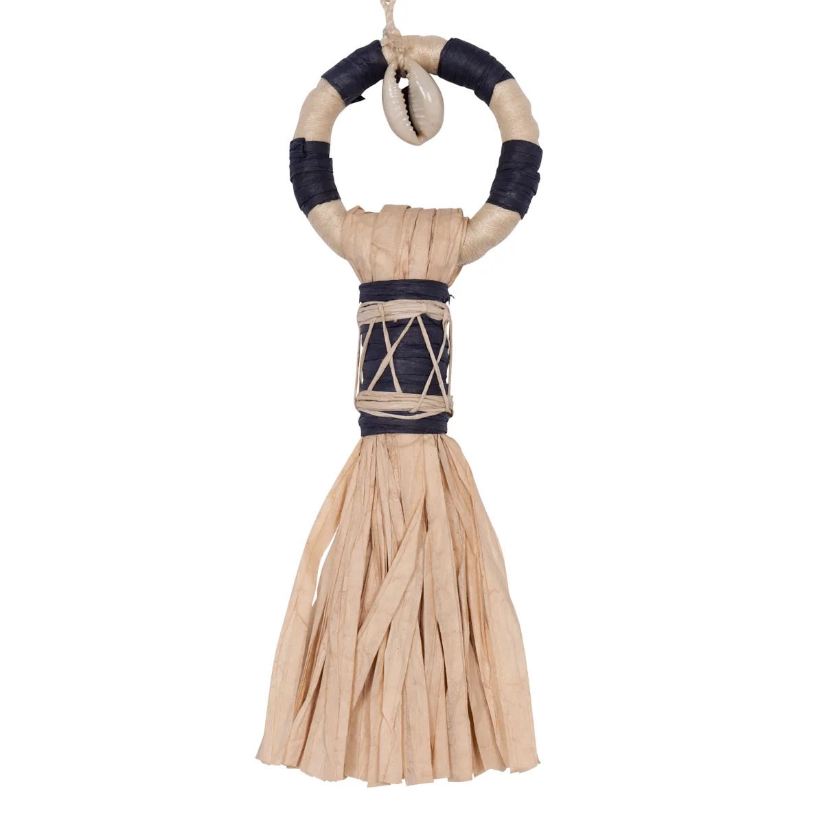 Schumacher Broom Tassel trim in Pacific Ocean Hues (85391)