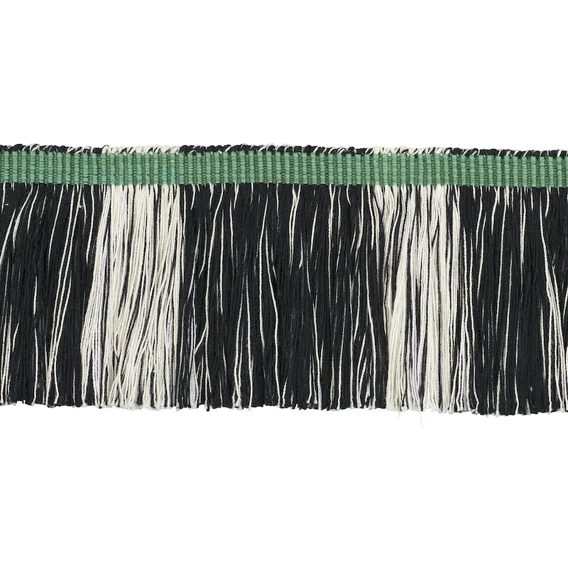 Schumacher Calcada Fringe trim in Emerald (78983)
