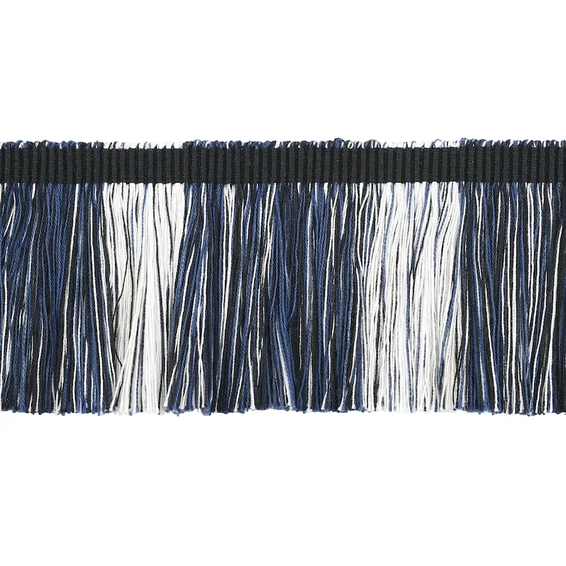 Schumacher Calcada Fringe trim in Midnight (78982)