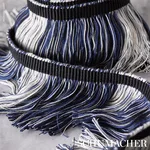 78982 | Calcada Fringe - Midnight Schumacher Calcada Fringe trim in Midnight (78982)