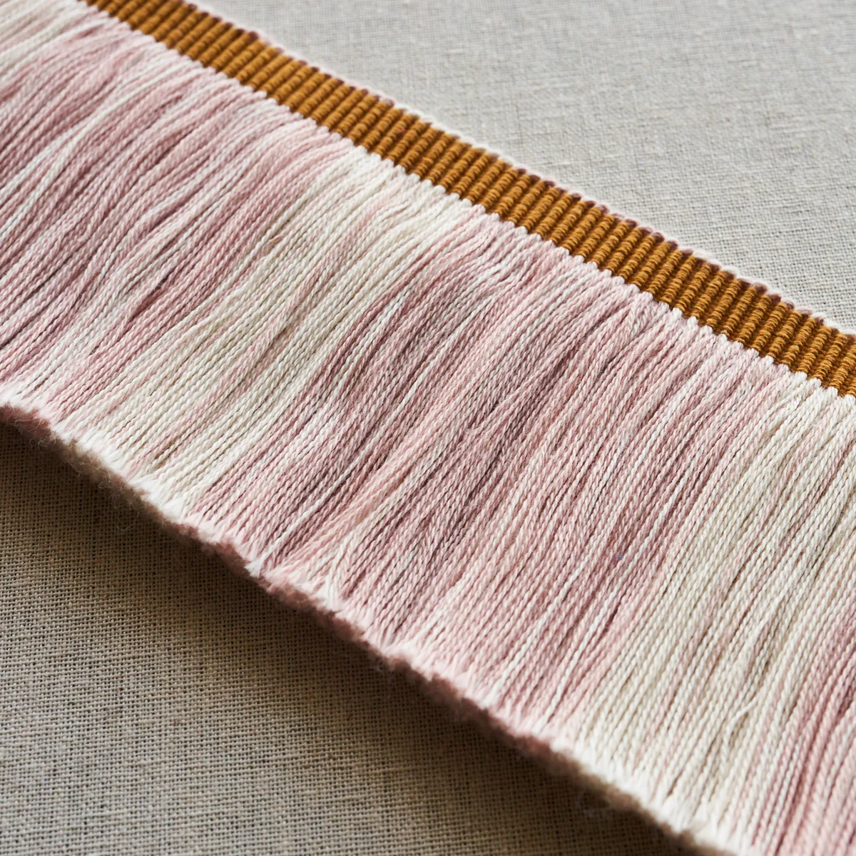 78986 | Calcada Fringe - Rose Quartz Schumacher Calcada Fringe trim in Rose Quartz (78986)