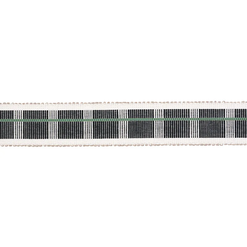Schumacher Calcada Tape Medium trim in Emerald (79203)