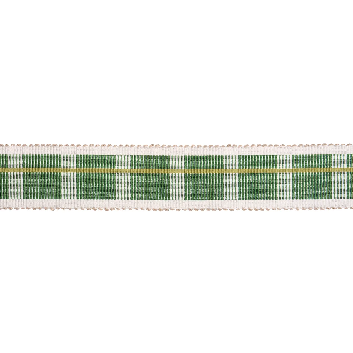 Schumacher Calcada Tape Medium trim in Grass (79209)