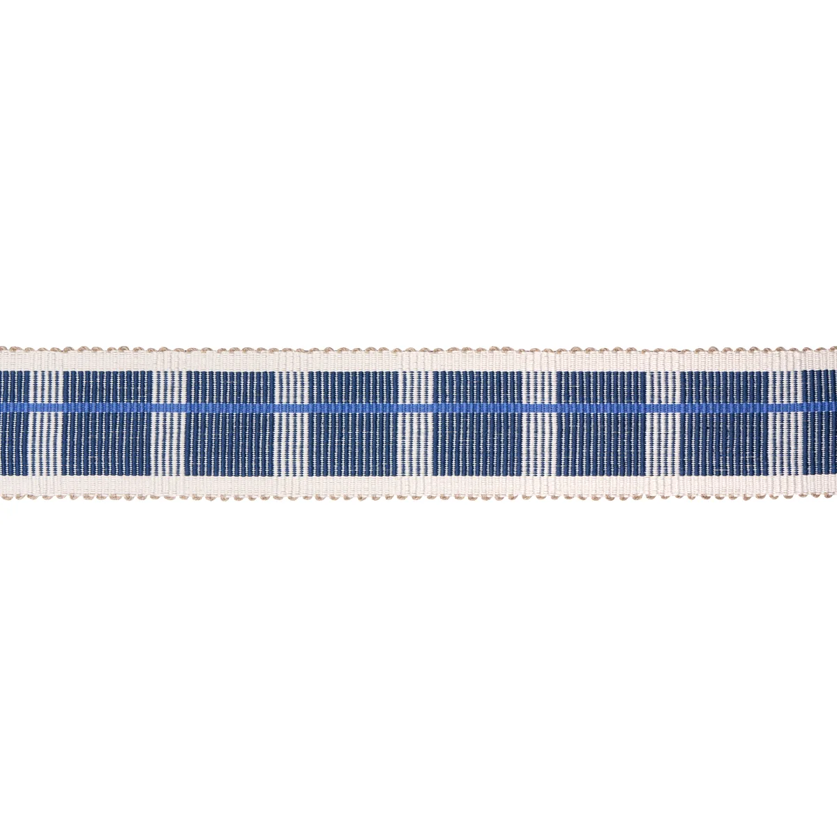 Schumacher Calcada Tape Medium trim in Lapis (79208)