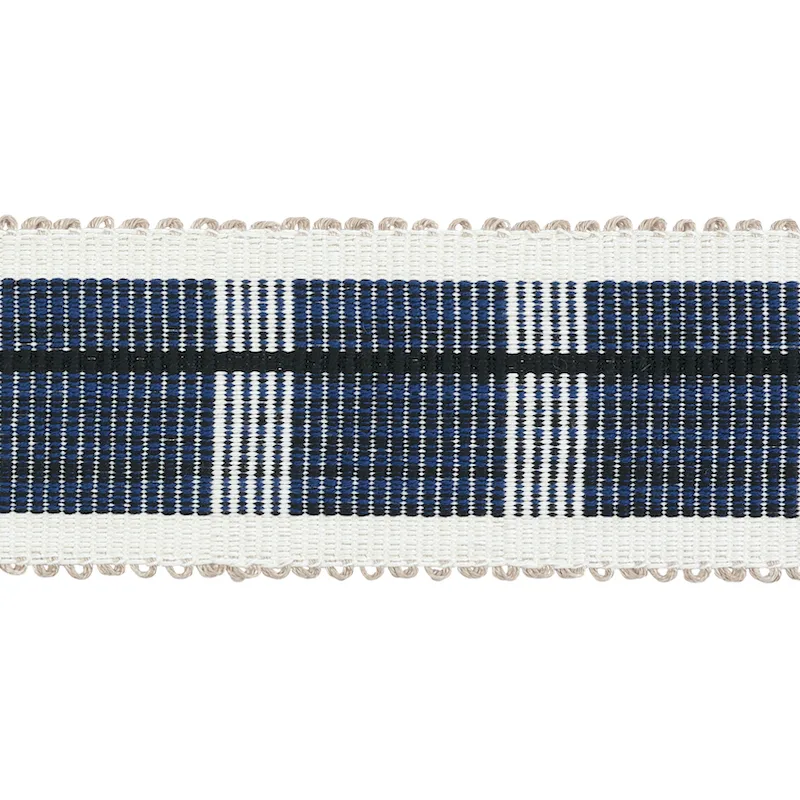 Schumacher Calcada Tape Medium trim in Midnight (79202)